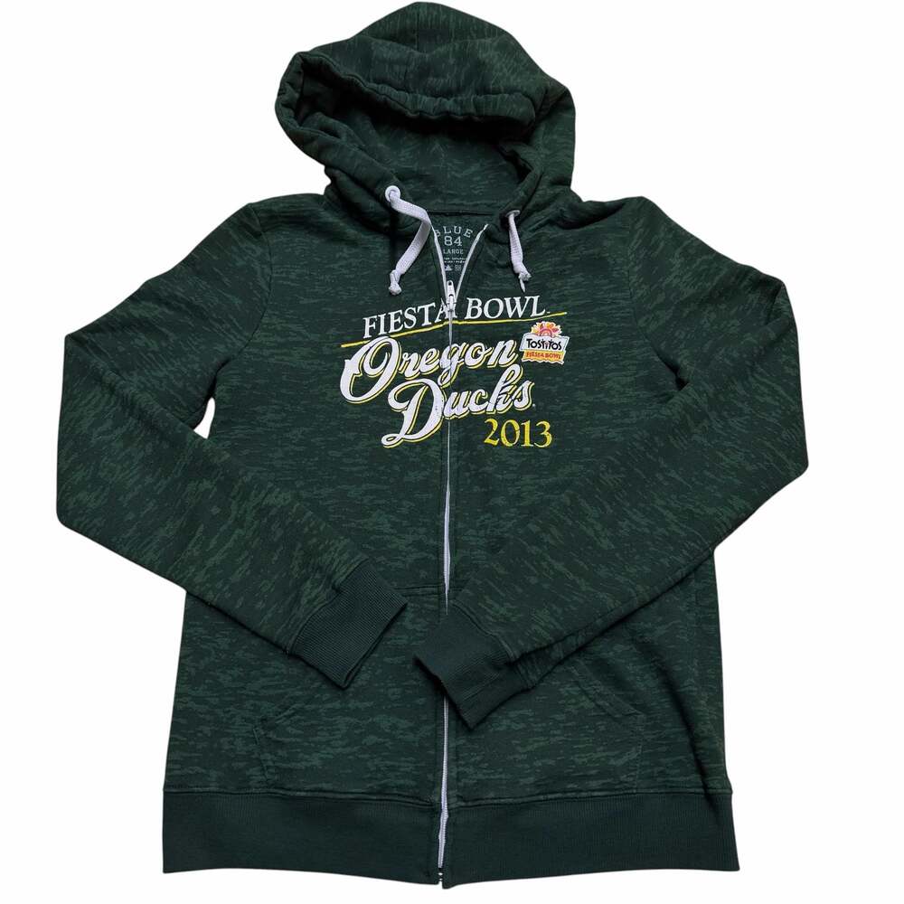 Blue 84 Oregon Ducks 2013 Fiesta Bowl Full Zip Hoodie Large